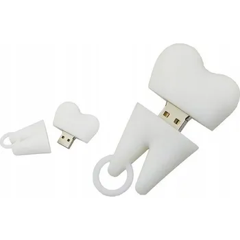 USB flash disk Flash disk DIAWAY ZĄB TRZONOWY DENTYSTA 8 GB USB 2.0 bílý