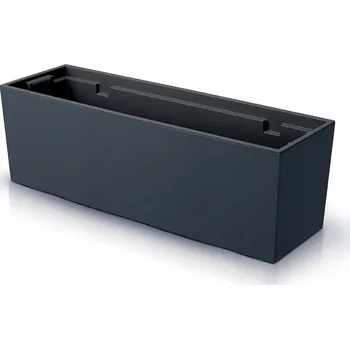 Květináč Plast Květináč černý, šedý Prosperplast 77 cm x 24 x 24,6 cm