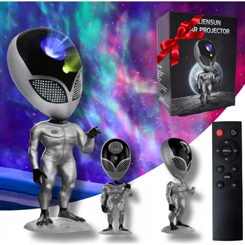 Lampička Projektor Noční Oblohy Projektor Noční lampa Mluvící opakuje Mimozemšťan