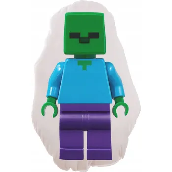 plyšák Polštář plyšová hračka Lego Minecraft Zombie