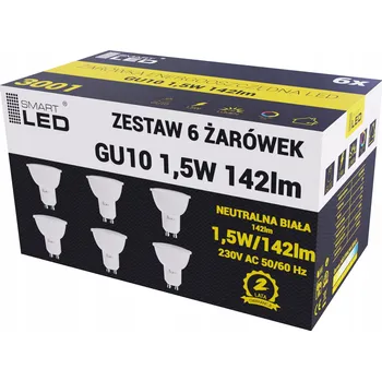 Žárovka 10x LED ŽÁROVKA GU10 1,5W Neutrální Bílá - 4500K