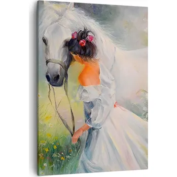 Obraz Obraz na plátně do obýváku, ložnice 50x70 žena obrazy na zeď canvas