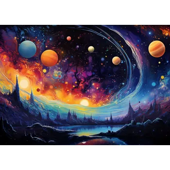 Plakát Plakát Mezigalaktický orchestr bez rámu 42 x 29,7 cm