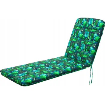 Polštář Voděodolný polštář na dlouhá lehátka "Amelia" 185x60 cm, modré listy