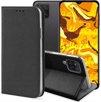 Pouzdro na mobilní telefon Pouzdro s klopou Hello Case pro Samsung Galaxy A12, černé