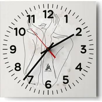 Hodiny Nástěnné hodiny do obýváku 40x40 Grafika Bezhluké hodiny na skle Tiché