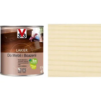 Lak na dřevo Lak na nábytek a obložení V33 bezbarvý lesk 500 ml