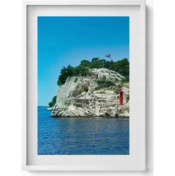 Obraz Dekorativní obraz v rámu do obýváku Vyhlídková trasa Split Chorvatsko 50x70 cm