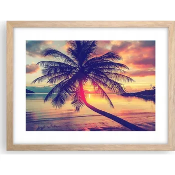 Obraz Obraz plakát v rámu světlý dub do obýváku 40x30 krajina foto na zeď