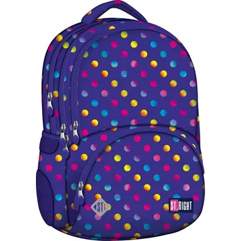 Školní batoh Vícekomorový Školní batoh St.Right fialový, růžový, vícebarevný 22 l