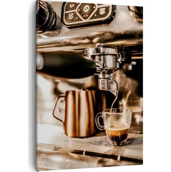 Obraz Obraz na plátně do obývacího pokoje ložnice 50x70 káva foto obrazy na zeď canvas