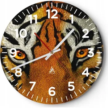 Hodiny Kuchyňské nástěnné hodiny 30x30 Zvířata Moderní skleněné hodiny Obývací pokoj Tiché