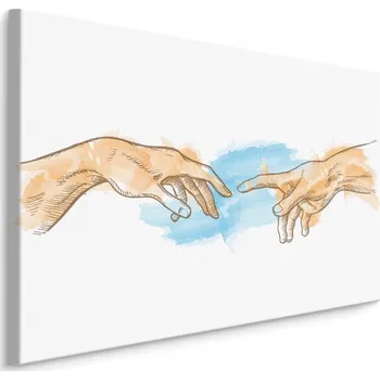 Obraz Obraz Na Plátně Akvarel Stvoření Adama 40x30