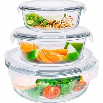 Dóza na potraviny Sada 3 skleněných dóz na potraviny LunchBox Altom Design Fresh