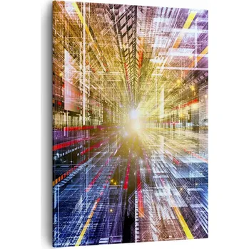 Obraz Obraz na plátně do obýváku ložnice 50x70 abstrakce obrazy na zeď