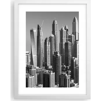 Obraz Obraz plakát v bílém rámu do obýváku 30x40 architektura plakáty na zeď