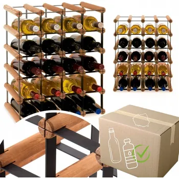 Stojan na víno Stojan na víno RW-8 4x5 regál olejovaný na 20 lahví