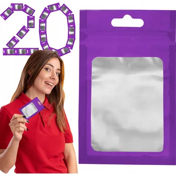 Sáček na potraviny Sada: 20x malý zip sáček 7,5 cm x 12 cm, barevný sáček