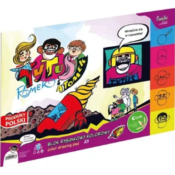 Blok Barevný kreslící blok Fiorello A3 16 listů Titus, Romek a A'Tomek