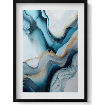 Obraz Závěsný obraz na zeď dekorace do bytu Tekutá mramorová textura 50x70 cm