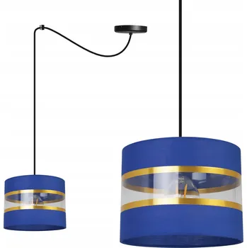 ZÁVĚSNÉ STROPNÍ SVÍTIDLO PAVOUK LUSTR GLAMOUR JEDNODUCHÝ SE ZLATÝM STÍNIDLEM