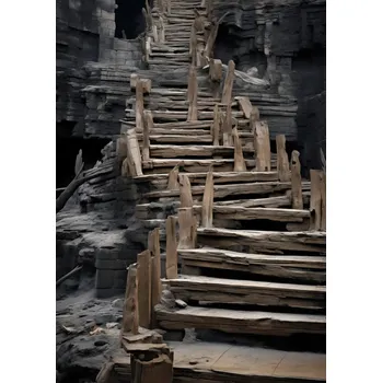 Plakát Plakát Schody do Neznáma bez rámu 21 x 29,7 cm