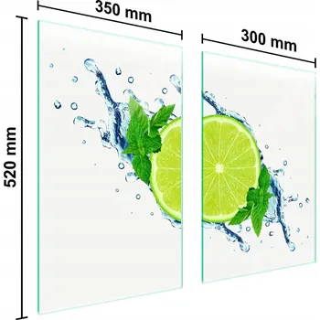 Kuchyňské prkénko Krájecí deska TMK ArtDeko sklo 2 ks