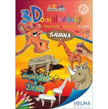 omalovánky 3D omalovánky Savana