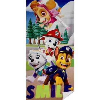 Plážová osuška Tlapková patrola 140 cm x 70 cm BAVLNA