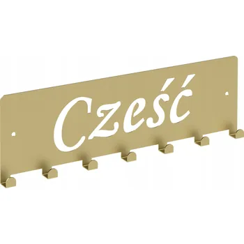 Věšák Šatní ramínko kovový Domer zlatý