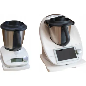 Obraz Sada dřevěných podložek pod Thermomix TM5 TM6 + Friend KOMPLET bílá