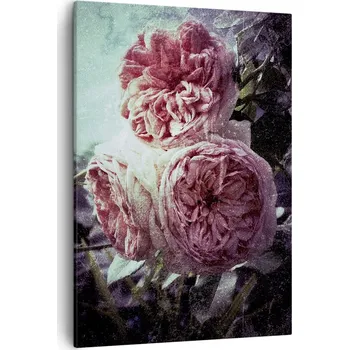 Obraz Obraz na plátně do obývacího pokoje ložnice 50x70 květiny obrazy na zeď canvas