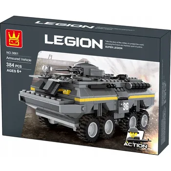 ostatní stavebnice Sada Wange Wange Legion Obrněné vozidlo, kompatibilní s 384 díly