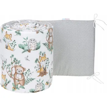 Prostěradlo OBOUSTRANNÝ CHRÁNIČ DO POSTÝLKY NA PŘÍČKY 180x30cm BABYMAM