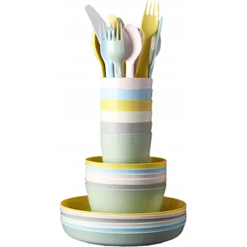 dětská jídelní sada IKEA KALAS SADA PŘÍBORŮ HRNEK MISKA TALÍŘ 36 KS