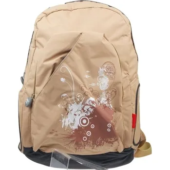 Městský batoh Easy Školní batoh s jednou přihrádkou v odstínech hnědé a béžové