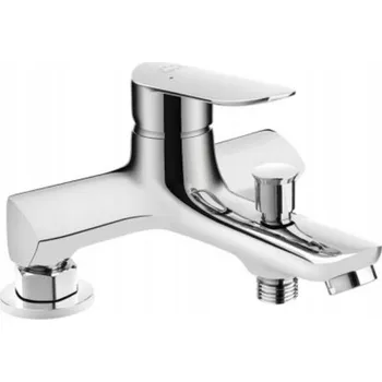 Vodovodní baterie Jednopáková vanová a sprchová baterie na okraj vany Kuchinox Appia, stříbrná