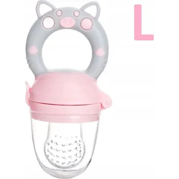 Kousátko na podávání jídla MilaBaby silikonové růžové