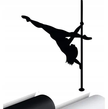 Samolepicí dekorace na vozidlo SAMOLEPKA na auto POLE DANCE TANEC U TYČE 15x11