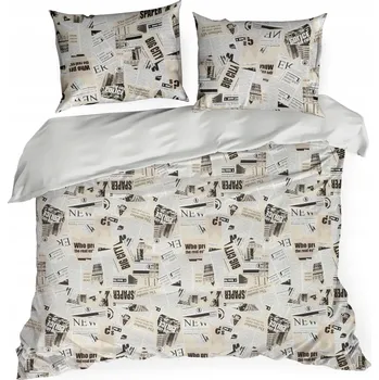 Povlečení Bavlněné Povlečení s s potiskem 160x200 SONIA 39, sada Eurofirany