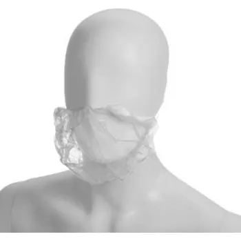 Potah na vousy jednorazovy z netkane textilie, PP-U-07 BEARD COVER Barva: BÍLÁ