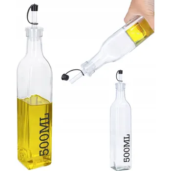 Nádoba na olej a ocet Dávkovač skleněná lahvička na olej, ocet 500 ml