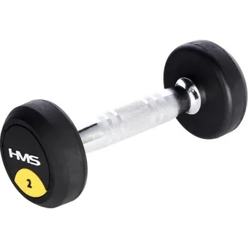 Pogumovaná jednoruční činka HMS HG Pro 2 kg