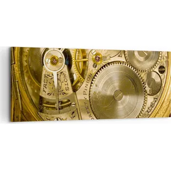 Obraz Foto obraz na plátně canvas 100x40 hodiny obývací pokoj ložnice na zeď velký