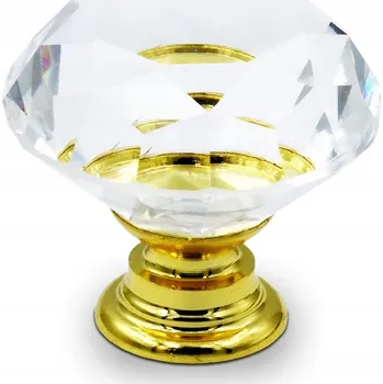 Nábytkové kování Nábytková úchytka knopka zlatý lesk 3 x 3 x 2,8 cm