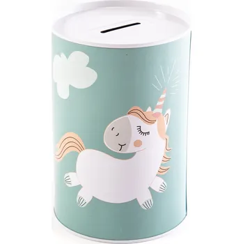 Pokladnička Pokladnička Jednorožec Plechová 10x15 cm Různé Provedení