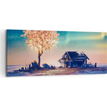 Obraz Foto obraz na plátně 100x40 krajina obývací pokoj ložnice na zeď velký