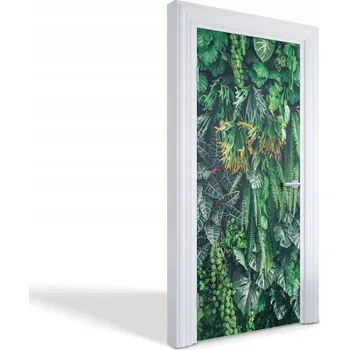 Fototapeta Samolepka samolepící dekorace na dveře a nábytek Zelená stěna 95x205 cm