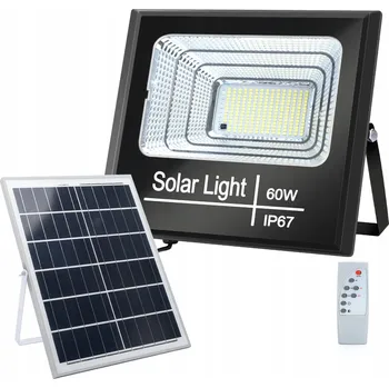 Solární LED reflektor s panelem, 60W