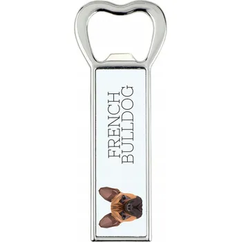 Otvírák Francouzský buldoček – otvírák na lahve s geometrickým psem